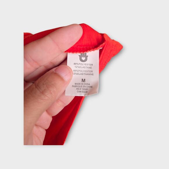 Peloton x Spiritual Gangster Womens Muscle Tank Orange Med Boldcore Workout - Picture 4 of 7